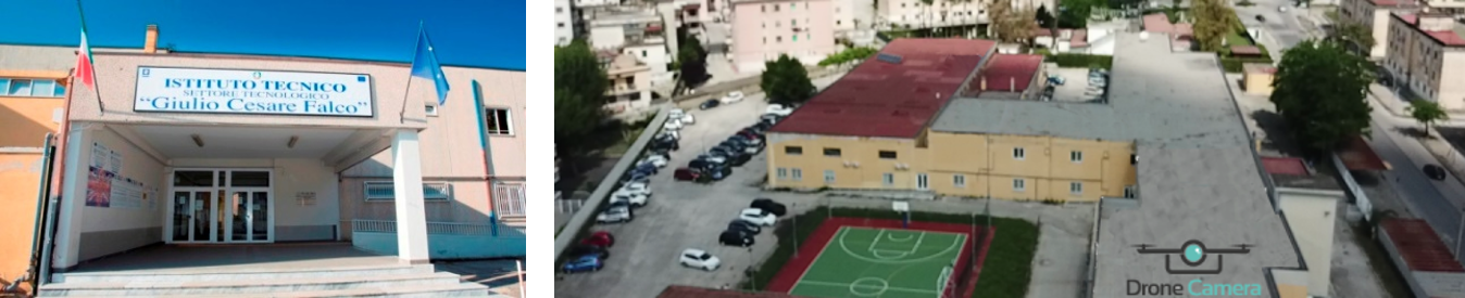 Vista dal drone della sede di Capua