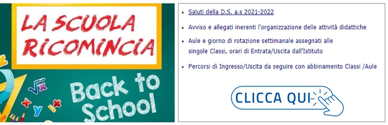 La Scuola ricomincia dal 15 settembre ......