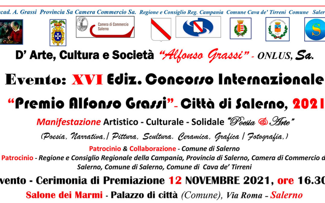 Concorso Internazionale “Premio Alfonso Grassi” Città di Salerno 2021