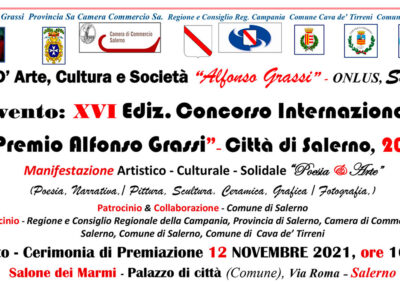 Concorso Internazionale “Premio Alfonso Grassi” Città di Salerno 2021