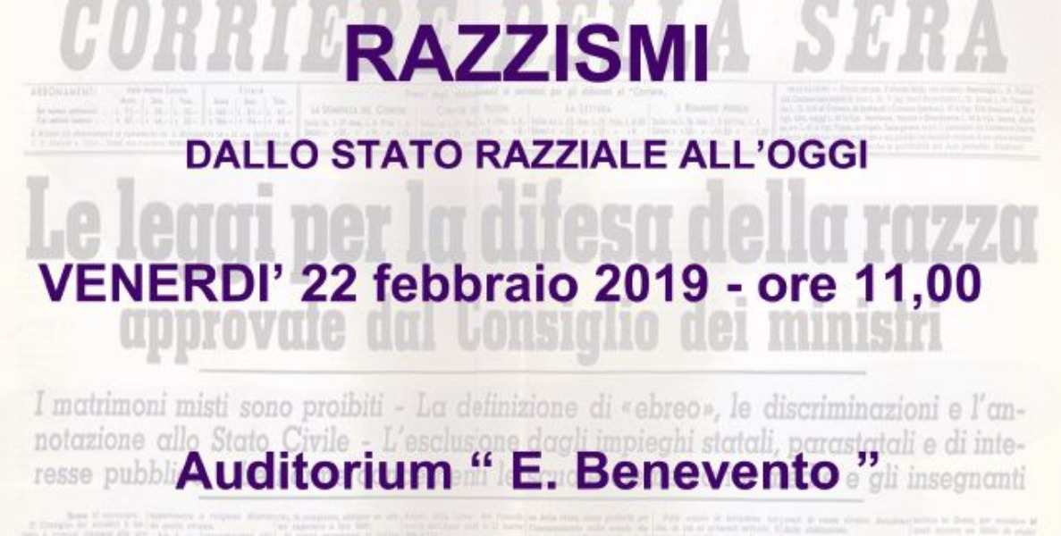 Razzismi - dallo Stato razziale all'oggi